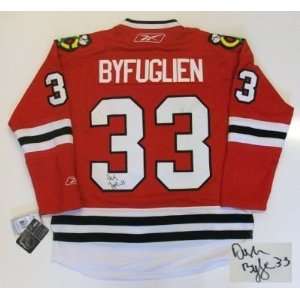    Dustin Byfuglien Autographed Jersey   Proof 