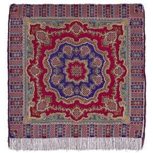  Romantic Travel Shawl (silk fringe) 125x125cm (49,2x49,2 