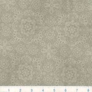 45 Wide Mary Rose Antique Sketched Floral Print Slate Fabric By The 