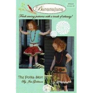  Bananafana The Polka Skirt Pattern Size 12 months to 3T By 