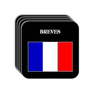  France   BREVES Set of 4 Mini Mousepad Coasters 