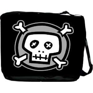  Rikki KnightTM Cartoon Skull and Bones Messenger Bag   Book 