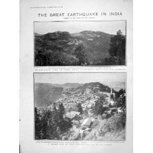  1905 EARTHQUAKE INDIA SIMLA DHARMSALA GURKHA MUSSOORIE 