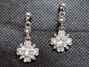 NEW Bridal/Prom Crystal Dangle Rhinestone Earrings  