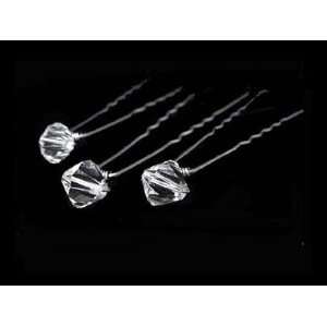  Crystal Bridal Hairpins   Set of 3 Hairpins Beauty