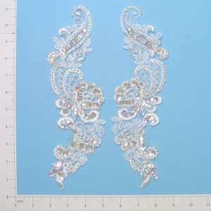  Swirl Bridal Lace Applique Pack of 2