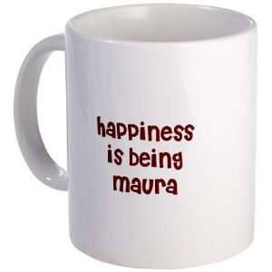  happiness is being Maura Baby Mug by  Kitchen 