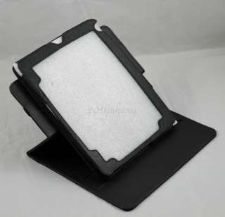   Rotating leather case+Stylus for VIZIO 8“ /VTAB1008 Tablet PC Black