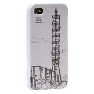   Hardshell Case White Taipei 101 Sketch Cell Phones & Accessories