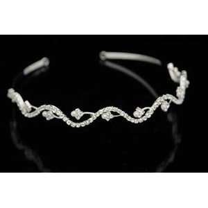  Snowdrop Crystal and Faux Pearl Accents Tiara Headband for 