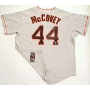  Willie McCovey Autographed Jersey   Giants Grey 