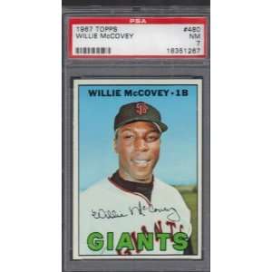  1967 Topps #480 Willie McCovey HOF Giants PSA 7 Sports 
