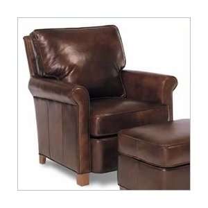  Old English Cranberry Distinction Leather Hawthorne Chair 