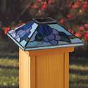 Tiffany Style California Grape 4x4 Solar Post Cap NIB  