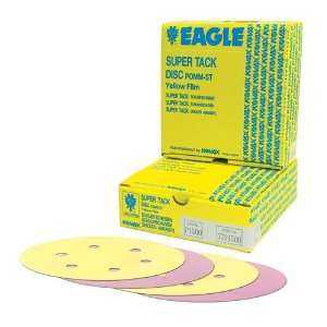 Eagle 779 0800   6 inch SUPER TACK Yellow Film Discs   Dustless   Grit 