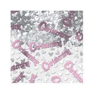    Partyexplosion Christening Pink Table Confetti Toys & Games