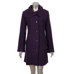 Sydney Easton NY Womens Wool Long Trench Topper Jacket  