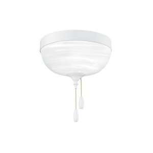  TL T92 8   Closed Top Bowl Style Light Kit in White Finish 