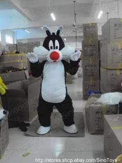 Sylvester Cat Mascot Costume Fancy Dress Outfit EPE  