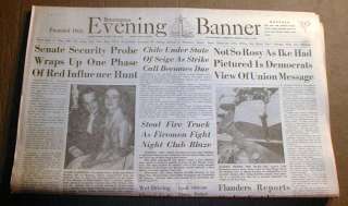 1956 newspaper Prince RANIER & GRACE KELLY get ENGAGED  