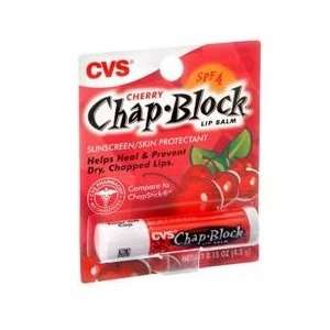  Cherry ChapBlock Sunscreen Skin Protectant Lip Balm SPF 4 
