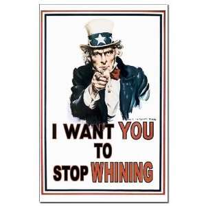 STOP WHINING Conservative Mini Poster Print by 