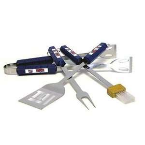  New New York Giants NFL Gear Barbeque BBQ Grill Set 4p 