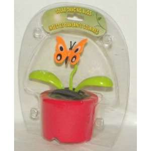  Solar Dancing BUTTERFLY   Red Pot (Bubble Package 