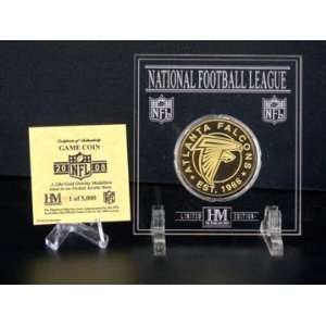   24KT Gold   2008 Official NFL Game Coin in Archival Etched Acrylic