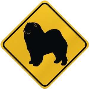  ONLY  CHOW CHOWS  CROSSING SIGN DOG