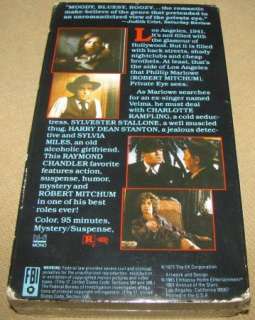 Farewell My Lovely VHS   Robert Mitchum, Rampling 1975  