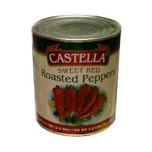 Sweet Red Roasted Peppers (castella) 6.3lb  Grocery 