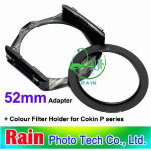 52mm Adapter + Colour Filter Holder for Cokin P series  