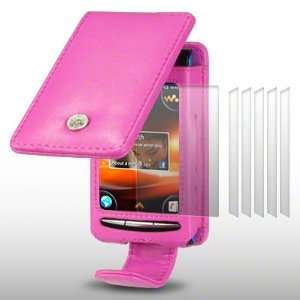  SONY ERICSSON W8 PU LEATHER FLIP CASE WITH 6 SCREEN 