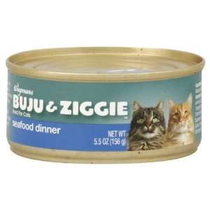  Wgmns Buju & Ziggie Food for Cats, Seafood Dinner,5.5 Oz 