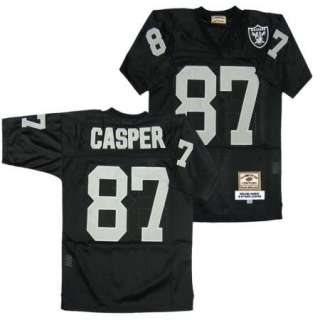 Dave Casper #87 Oakland Raiders Black Sewn Throwback Mens Size Jersey 