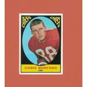  Chris Burford 1967 Topps Football (Kansas City Chiefs 