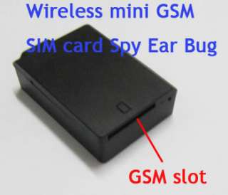 World Smallest Wireless GSM Sim Card Spy Mini Ear Bug  
