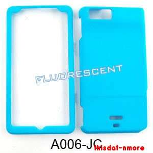 Cover Case For Motorola Droid X MB810 Bright Light Blue  