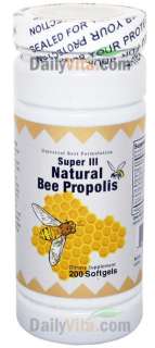 Super Natural Brazil Bee Propolis 200 Softgels Fresh  