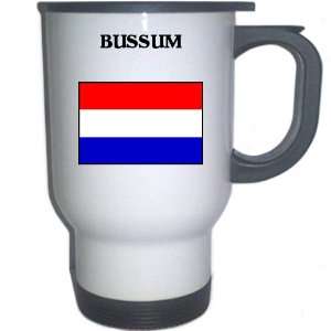 Netherlands (Holland)   BUSSUM White Stainless Steel Mug 
