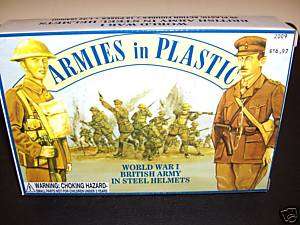 ARMIES IN PLASTIC 1/32 WWI BRITISH ARMY IN STEEL HELMET  