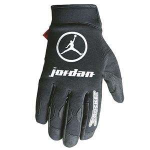  Jordan 2K7 Team Replica Crew Gloves   2X Large/Black/Black 