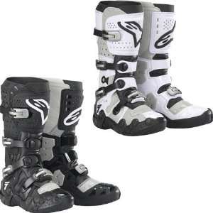  Alpinestars Tech 7 Supermoto Boots   Vented, White, Size 