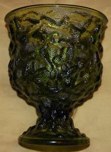 Brody Co. Green Glass Crinkle Vase  