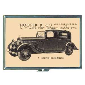 Hooper Rolls Royce 1920s Ad ID Holder, Cigarette Case or Wallet MADE 