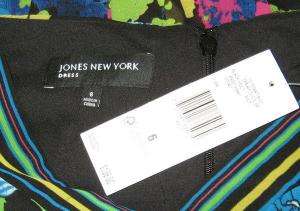 JONES NEW YORK Multi Colored Sun Dress Sz 6 NWT 5074  