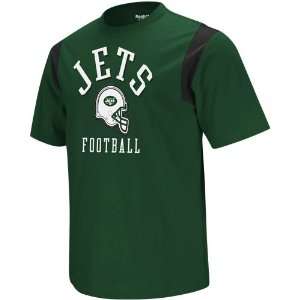  Reebok New York Jets Gridiron Crew T Shirt Sports 