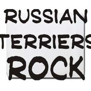  Russian Terriers Rock Mousepad