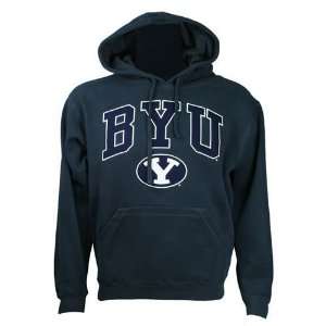  BYU Cougars Sueded Mascot Icon Hooded Sweatshirt Sports 